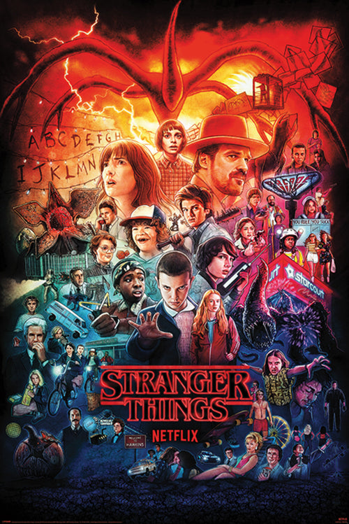 Pyramid Pp34720 Stranger Things Seasons Montage Poster 61x91,5cm | Yourdecoration.it