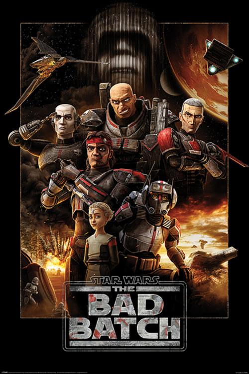 Pyramid Star Wars The Bad Batch Montage Poster 61x91,5cm | Yourdecoration.it