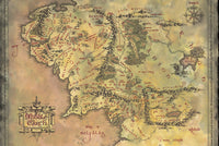 Pyramid The Lord of the Rings Middle Earth Map Poster 91,5x61cm | Yourdecoration.it
