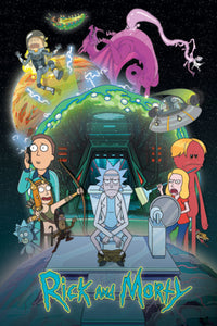 Pyramid Pp34955 Rick And Morty Toilet Adventure Poster 61X91-5cm | Yourdecoration.it