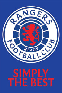 pyramid pp34963 rangers f c simply the best poster 61x91 5cm | Yourdecoration.it