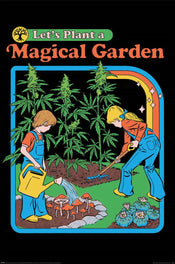 pyramid pp35199 steven rhodes lets plant a magical garden poster 61x91-5cm | Yourdecoration.it