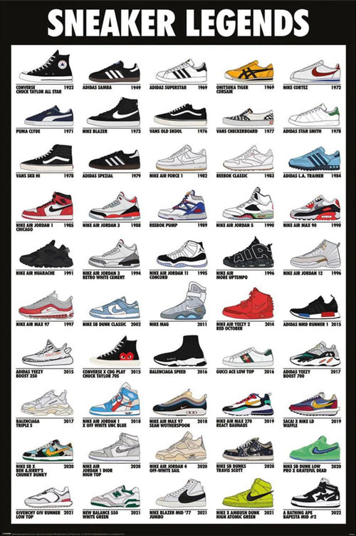 pyramid pp35242 sneaker legends poster 61x91,5cm | Yourdecoration.it