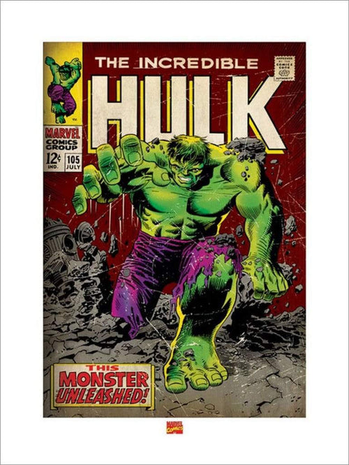 pyramid ppr40091 incredible hulk monster unleashed stampa artistica 60x80cm | Yourdecoration.it