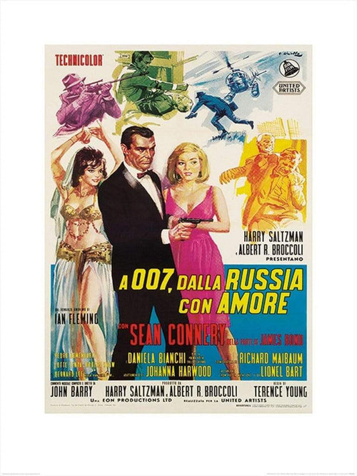pyramid ppr40682 james bond from russia with love sketches stampa artistica 60x80cm | Yourdecoration.it