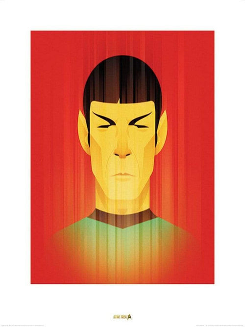 pyramid ppr40850 star trek beaming spock 50th anniversary stampa artistica 60x80cm | Yourdecoration.it