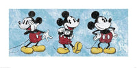 pyramid ppr41040 mickey mouse squeaky chic triptych stampa artistica 50x100cm | Yourdecoration.it