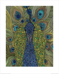 pyramid ppr43126 valentina ramos the peacock stampa artistica 40x50cm | Yourdecoration.it