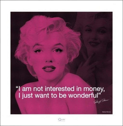 pyramid ppr45143 marilyn monroe iquote stampa artistica 40x40cm | Yourdecoration.it