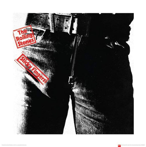 pyramid ppr45325 the rolling stones sticky fingers stampa artistica 40x40cm | Yourdecoration.it