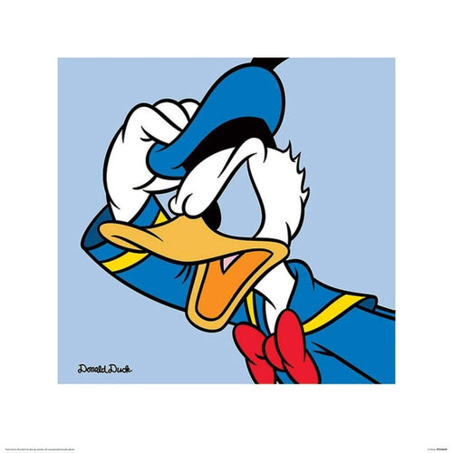 pyramid ppr45349 donald duck blue stampa artistica 40x40cm | Yourdecoration.it
