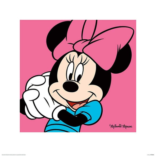 pyramid ppr45352 minnie mouse pink stampa artistica 40x40cm | Yourdecoration.it