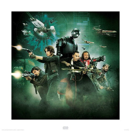 pyramid ppr45664 star wars rogue one attack stampa artistica 40x40cm | Yourdecoration.it