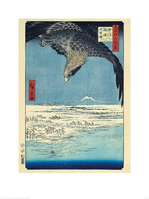 pyramid ppr51208 hiroshige fukagawa susaki and jumantsubo stampa artistica 60x80cm | Yourdecoration.it