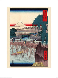 pyramid ppr51209 hiroshige ichkoku bridge in the eastern capital stampa artistica 60x80cm | Yourdecoration.it