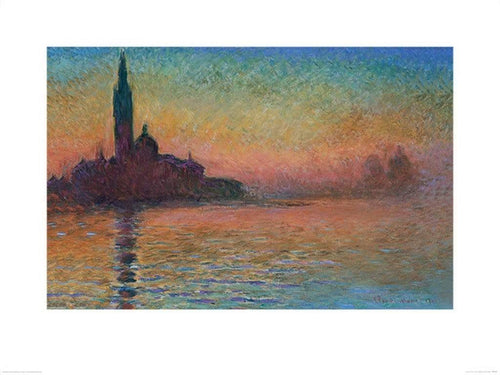 pyramid ppr51225 monet sunset in venice stampa artistica 60x80cm | Yourdecoration.it