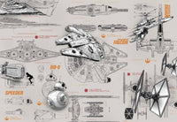8 493 Komar Star Wars Blueprints Carta Da Parati 368X25 | Yourdecoration.it