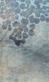 Dimex Blue Leaves Abstract Carta Da Parati In Tessuto Non Tessuto 150X250cm 2 Strisce | Yourdecoration.it