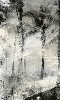 Dimex Palm Trees Abstract Carta Da Parati In Tessuto Non Tessuto 150X250cm 2 Strisce | Yourdecoration.it