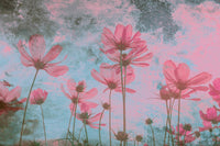 Dimex Pink Flower Abstract Carta Da Parati In Tessuto Non Tessuto 375X250cm 5 Strisce | Yourdecoration.it
