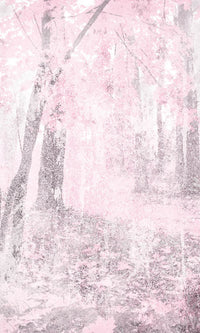 Dimex Pink Forest Abstract Carta Da Parati In Tessuto Non Tessuto 150X250cm 2 Strisce | Yourdecoration.it