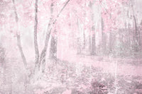 Dimex Pink Forest Abstract Carta Da Parati In Tessuto Non Tessuto 375X250cm 5 Strisce | Yourdecoration.it