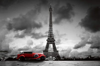 Dimex Retro Car In Paris Carta Da Parati In Tessuto Non Tessuto 375X250cm 5 Strisce_D109C573 2429 404B B3B4 72F6D8B25F7E | Yourdecoration.it