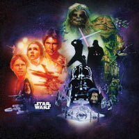 Carta da Parati - Star Wars Classic Poster Collage 250x250cm - Tessuto non Tessuto