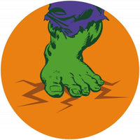 Komar Avengers Hulks Foot Pop Art Autoadesiva Carta Da Parati 125X125cm Rotonda | Yourdecoration.it