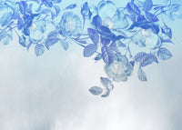 komar blue aura carta da parati in tessuto non tessut 350x250cm 7 strisce | Yourdecoration.it