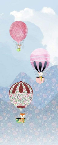 P038 Vd1 Komar Happy Balloon Carta Da Parati In Tessuto Non Tessuto 100X250cm 1 Baan | Yourdecoration.it